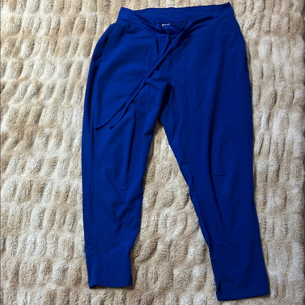 Galaxy Blue Mandala Slim Fit Scrub Bottoms